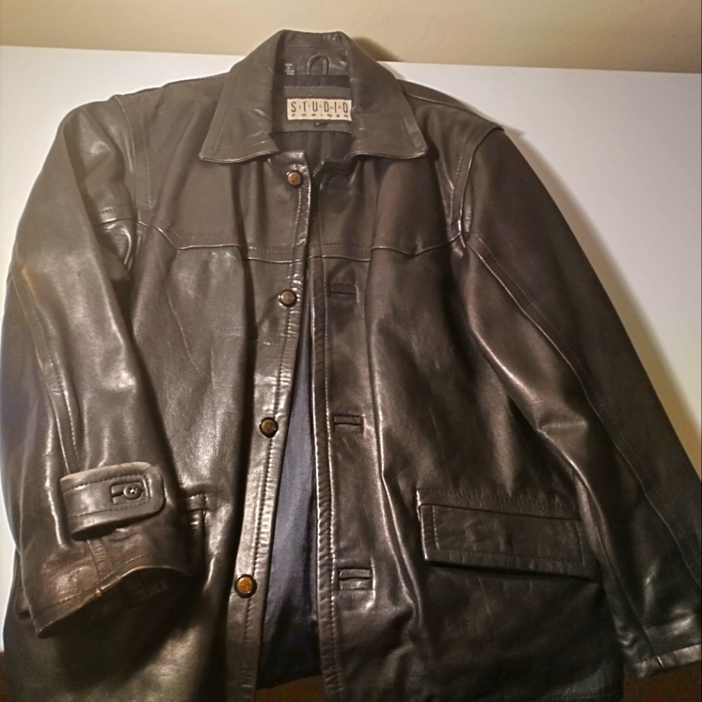 Vintage Siena studio mens leather 90s